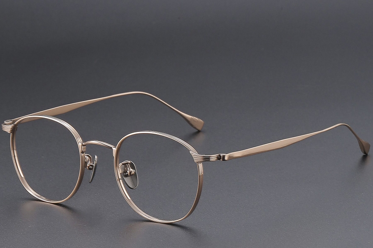Oval Pink Titanium Glasses #BS1913-0350