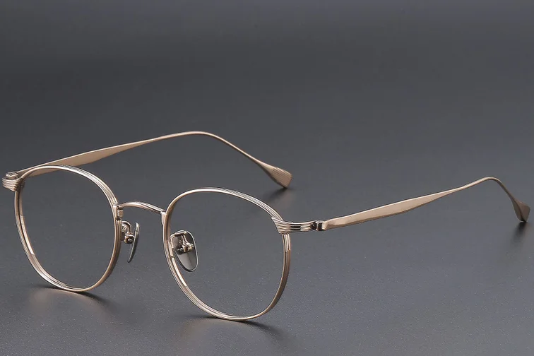 Oval Pink Titanium Glasses #BS1913-0350