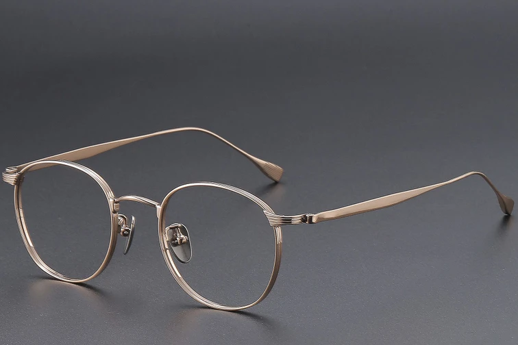 Oval Pink Titanium Glasses #BS1913-0350
