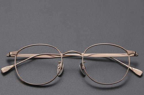 Lunettes ovales en titane rose #BS1913-0350