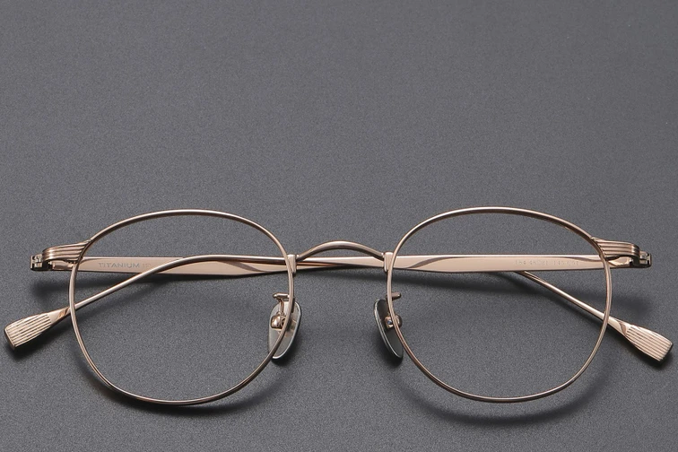 Oval Pink Titanium Glasses #BS1913-0350