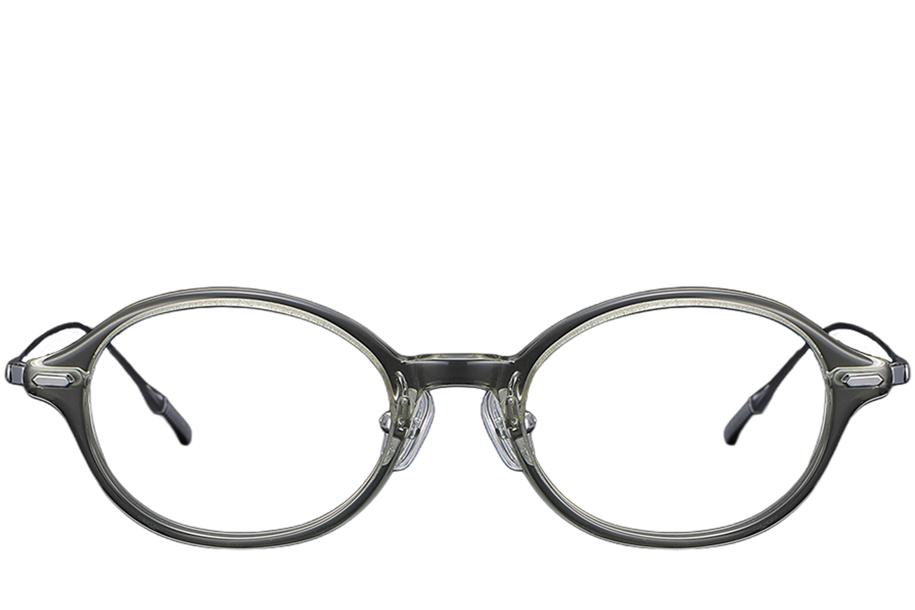 Oval Green Titanium Glasses #BS1913-0363