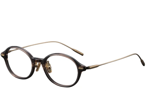 Oval Brown Titanium Glasses #BS1913-0364