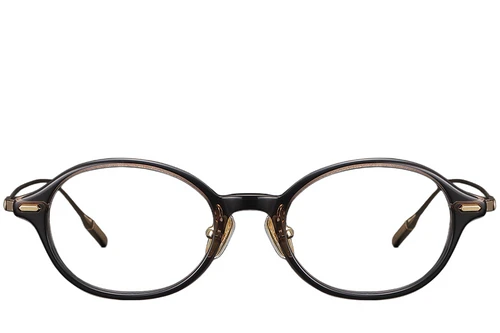 Oval Brown Titanium Glasses #BS1913-0364