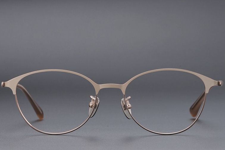 Oval Pink Titanium Glasses #BS1913-0367