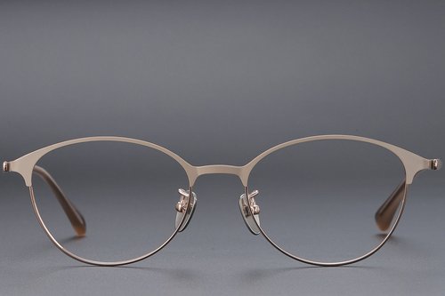 Lunettes ovales en titane rose #BS1913-0367