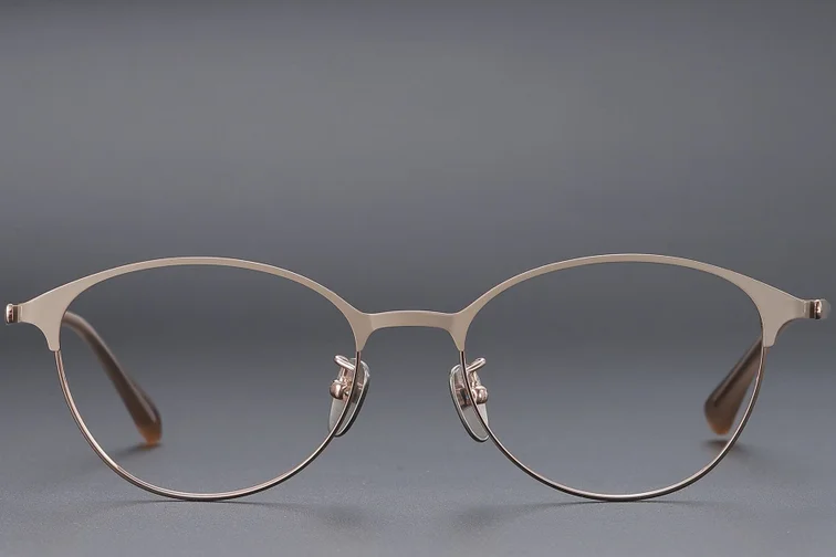 Oval Pink Titanium Glasses #BS1913-0367