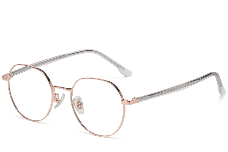 Occhiali geometrici in metallo rosa #BS1913-0379
