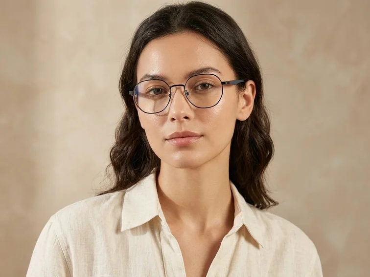 Geometric Black Metal Glasses #BS1913-0382