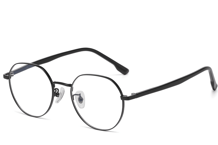 Lunettes géométriques en métal noir #BS1913-0382