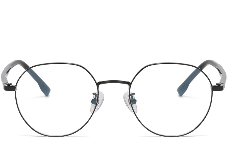 Lunettes géométriques en métal noir #BS1913-0382