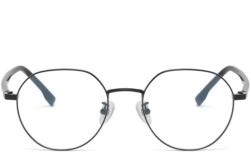 Lunettes géométriques en métal noir #BS1913-0382