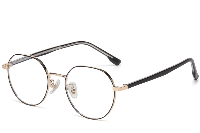 Lunettes géométriques en métal noir #BS1913-0383