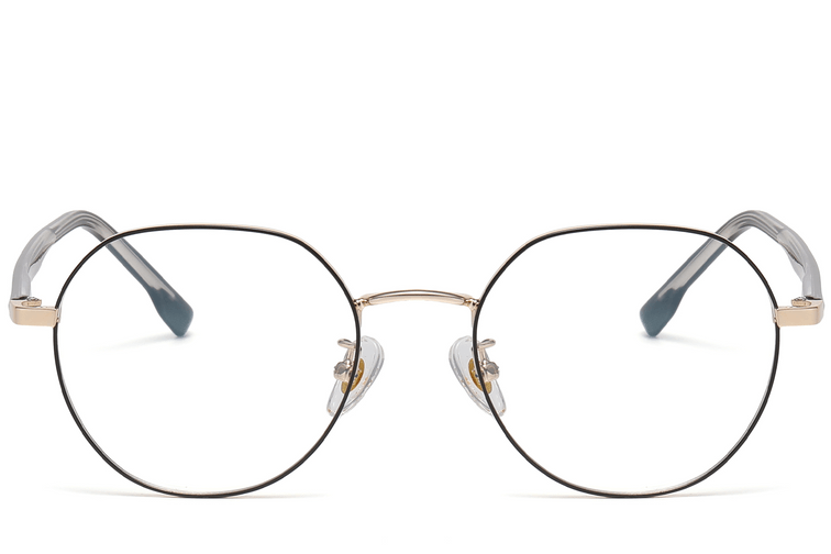 Lunettes géométriques en métal noir #BS1913-0383