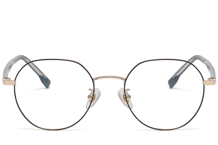 Lunettes géométriques en métal noir #BS1913-0383