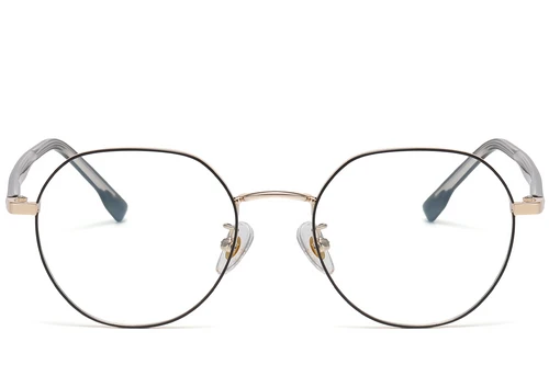 Geometric Black Metal Glasses #BS1913-0383