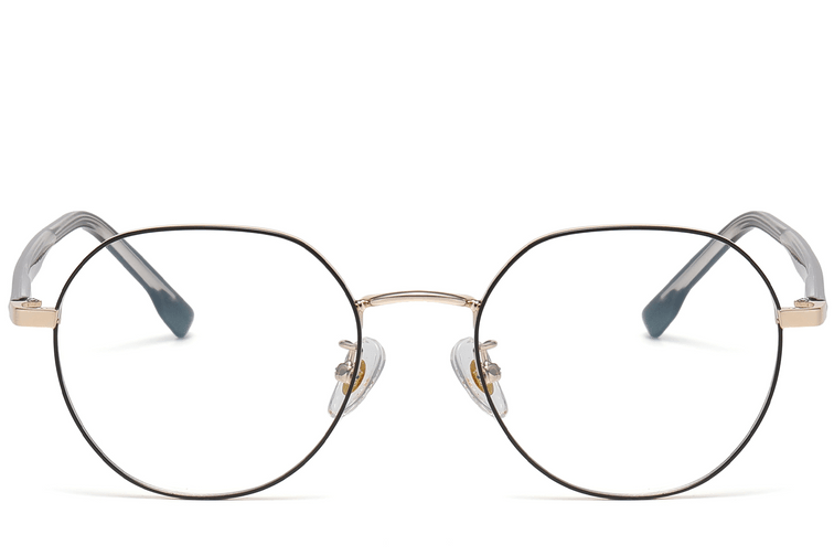 Geometric Black Metal Glasses #BS1913-0383
