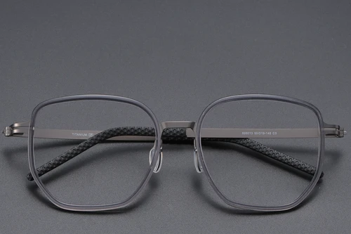 Geometric Gray Titanium Glasses #BS1913-0400