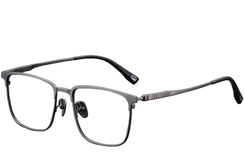 Rectangular Gray Titanium Glasses #BS1913-0410
