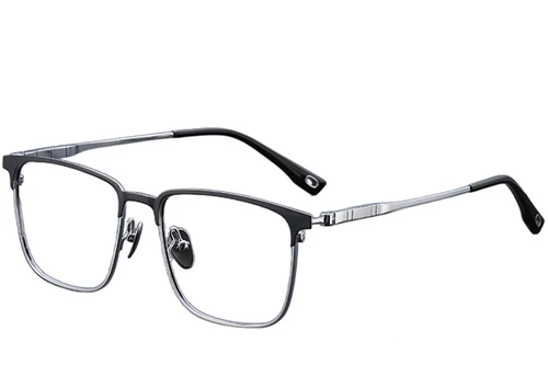 Rectangular Silver Titanium Glasses #BS1913-0414
