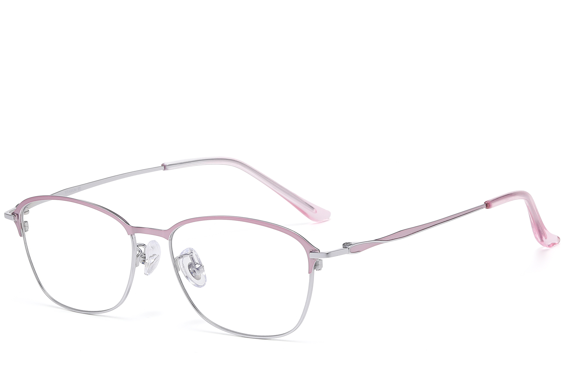 Rectangular Purple Titanium Glasses #BS1913-0418