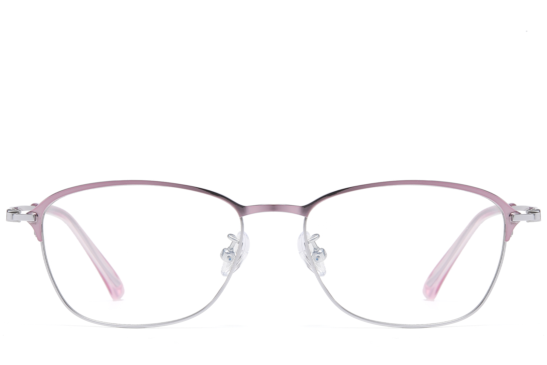 Rectangular Purple Titanium Glasses #BS1913-0418