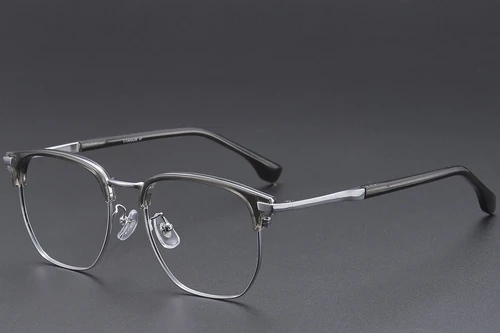Geometric Gray Titanium Glasses #BS1913-0420