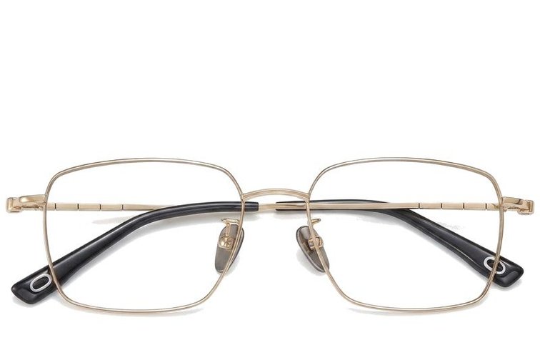 Rectangular Golden Titanium Glasses #BS1913-0424