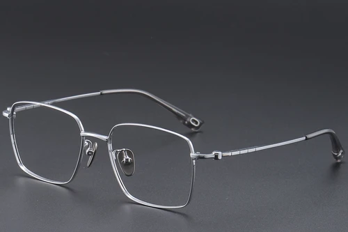 Rectangular Silver Titanium Glasses #BS1913-0425