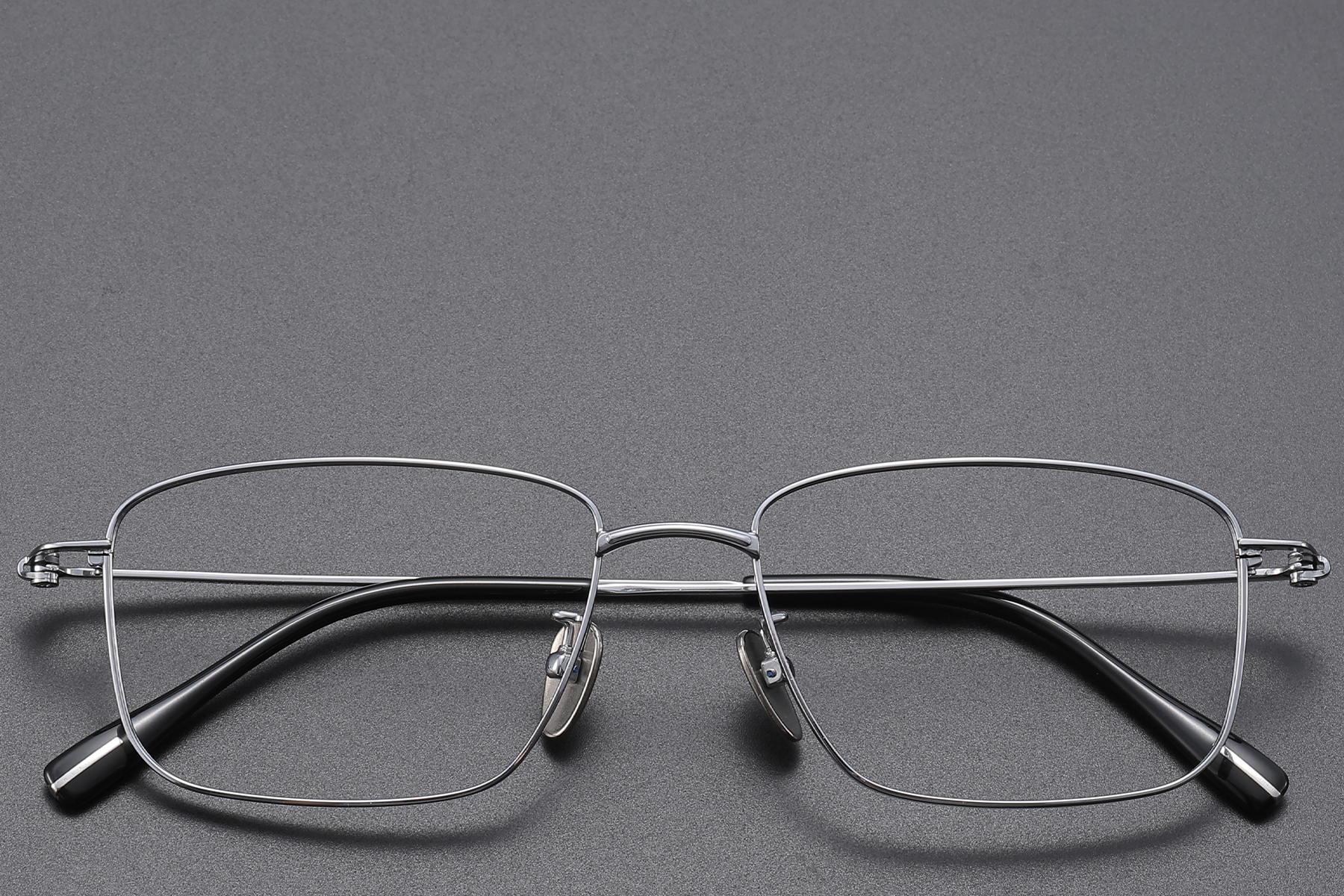 Rectangular Silver Titanium Glasses #BS1913-0429