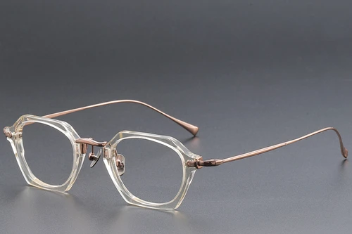 Geometric Yellow Titanium Glasses #BS1913-0438