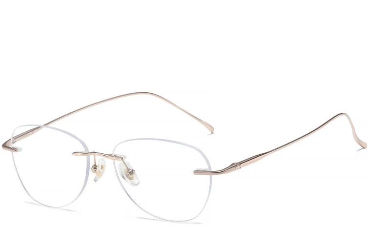 Onzichtbare roze titanium bril #BS1913-0440
