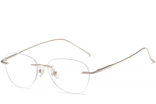 Invisible Pink Titanium Glasses #BS1913-0440