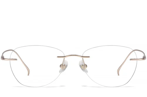 Lunettes invisibles en titane rose #BS1913-0440