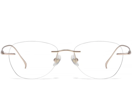 Invisible Pink Titanium Glasses #BS1913-0440