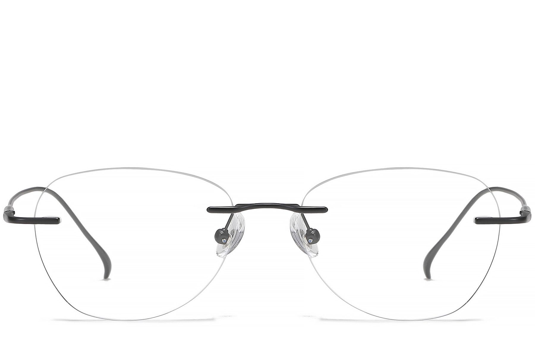 Invisible Black Titanium Glasses #BS1913-0443