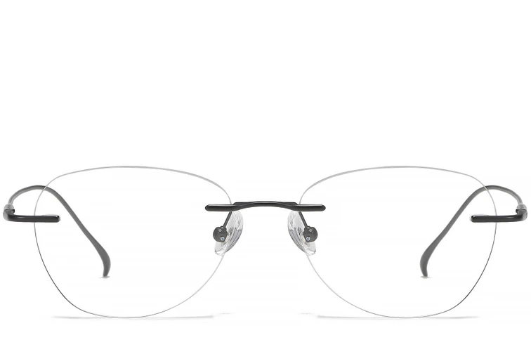 Gafas invisibles de titanio negro #BS1913-0443
