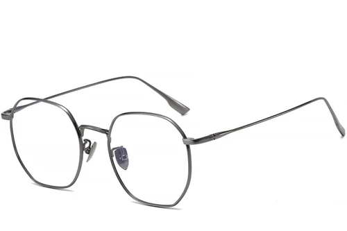 Geometric Gray Titanium Glasses #BS1913-0444