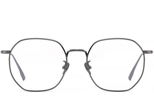 Geometric Gray Titanium Glasses #BS1913-0444
