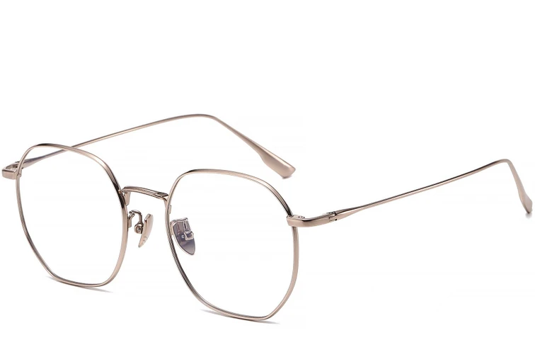 Geometric Pink Titanium Glasses #BS1913-0445