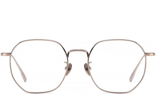 Lunettes géométriques en titane rose #BS1913-0445