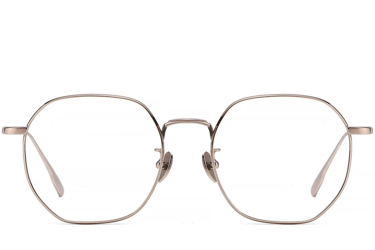Geometric Pink Titanium Glasses #BS1913-0445