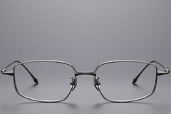 Gafas rectangulares de titanio gris #BS1913-0448