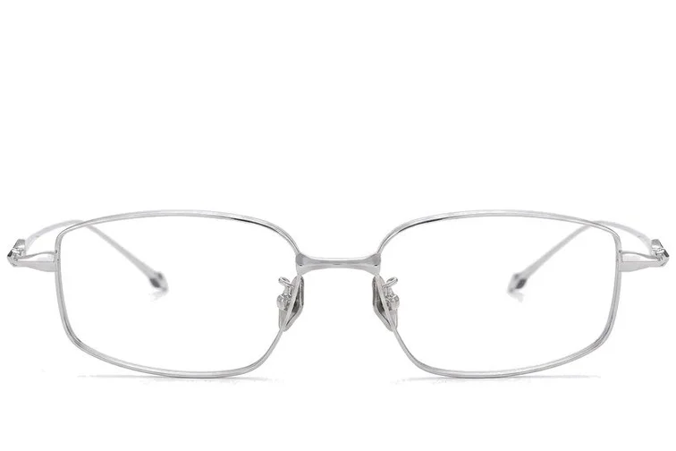 Rectangular Silver Titanium Glasses #BS1913-0450