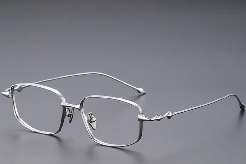 Rectangular Silver Titanium Glasses #BS1913-0450