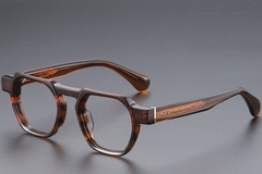 Gafas geométricas de acetato con diseño de carey n.° BS1913-0453