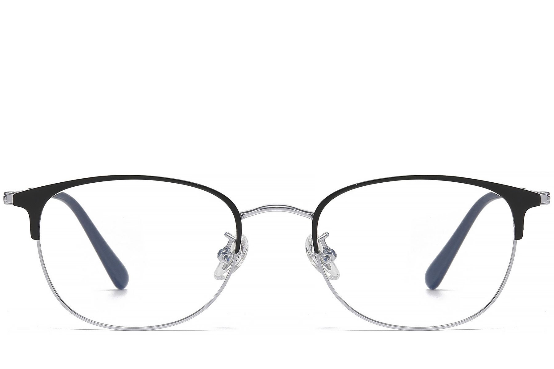 Oval Black Titanium Glasses #BS1913-0461