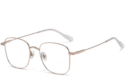 Lunettes géométriques en titane rose #BS1913-0467