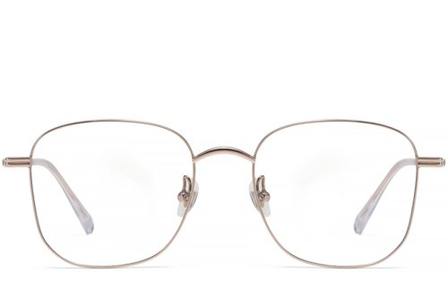 Lunettes géométriques en titane rose #BS1913-0467