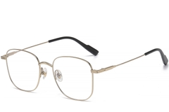 Gafas geométricas de titanio dorado #BS1913-0468